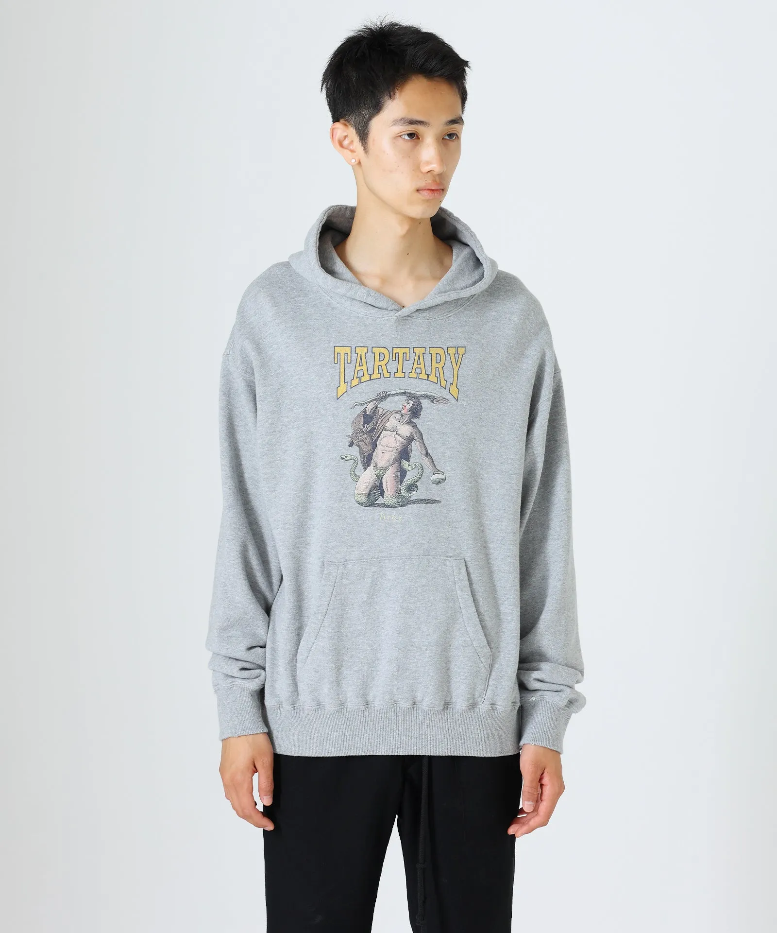 【60%OFF】Vintage hoodie (TITAN) - HEATHER GRAY