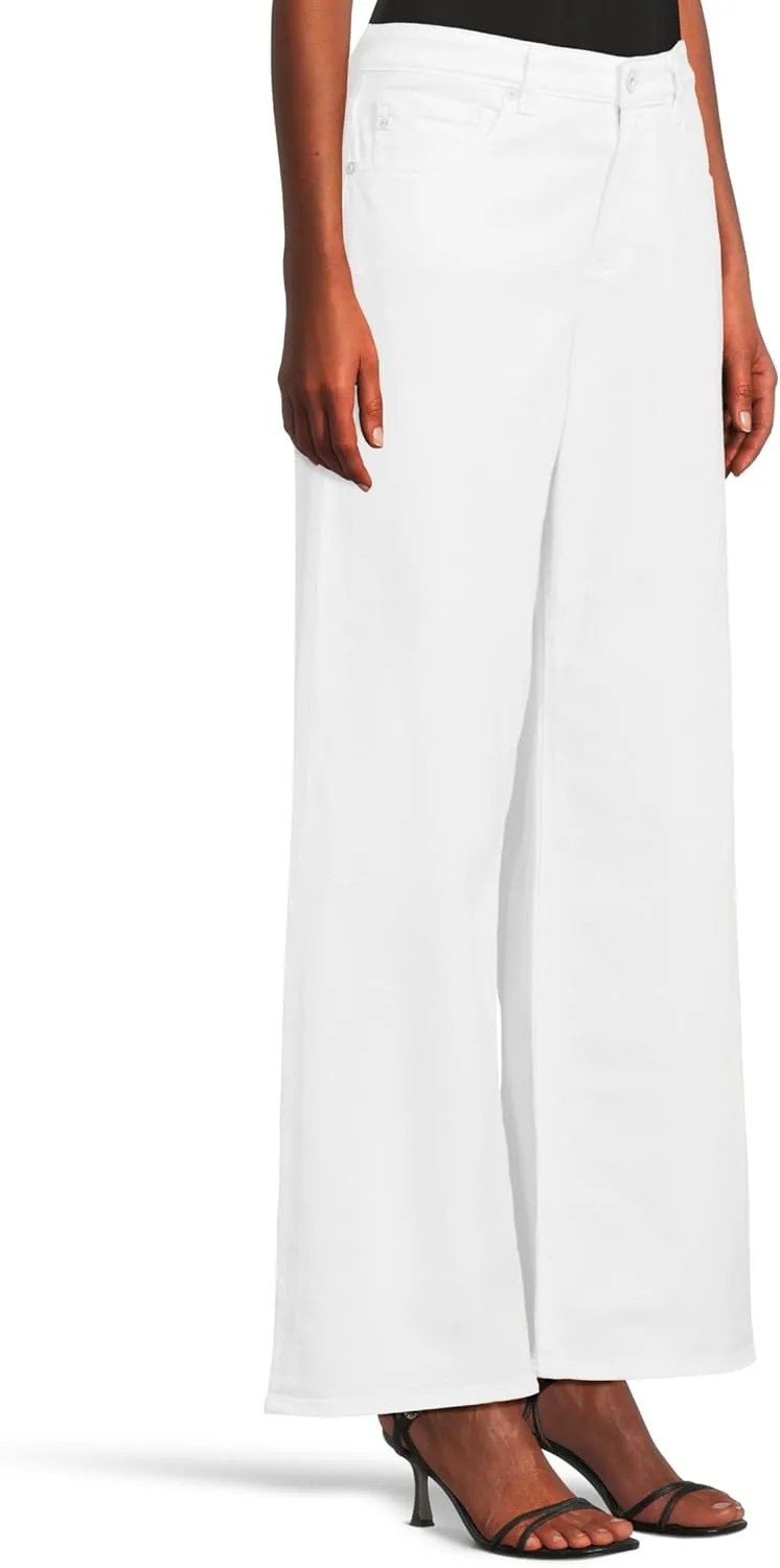 AG Women's Adria Low Rise Baggy Wide Leg in Gallery White