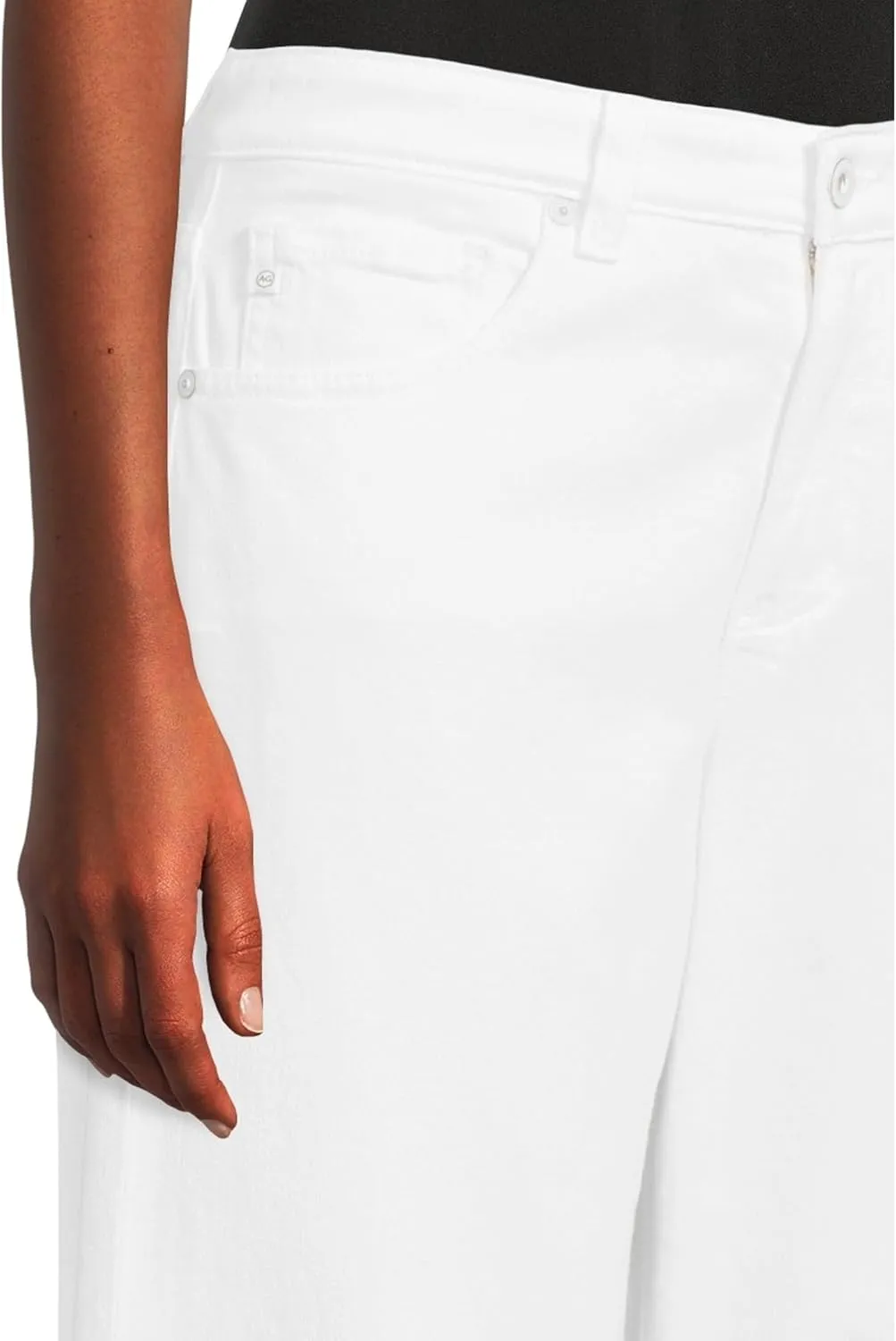 AG Women's Adria Low Rise Baggy Wide Leg in Gallery White