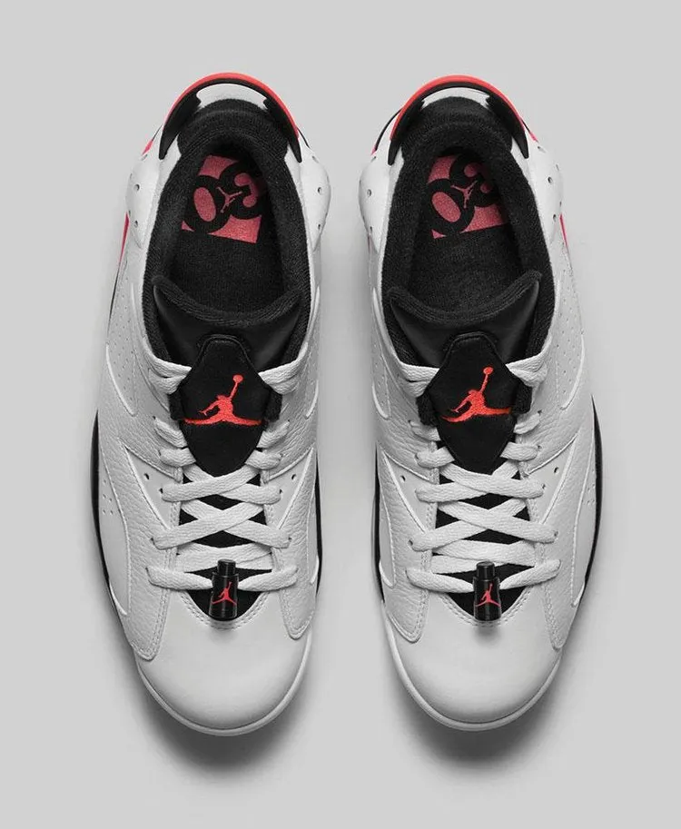 Air Jordan 6 Low White Infrared sneakers, white