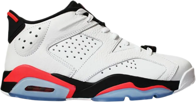 Air Jordan 6 Low White Infrared sneakers, white