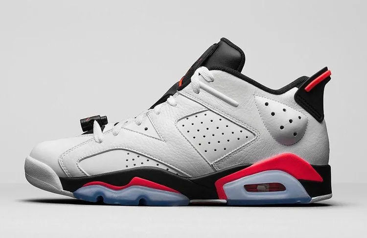 Air Jordan 6 Low White Infrared sneakers, white