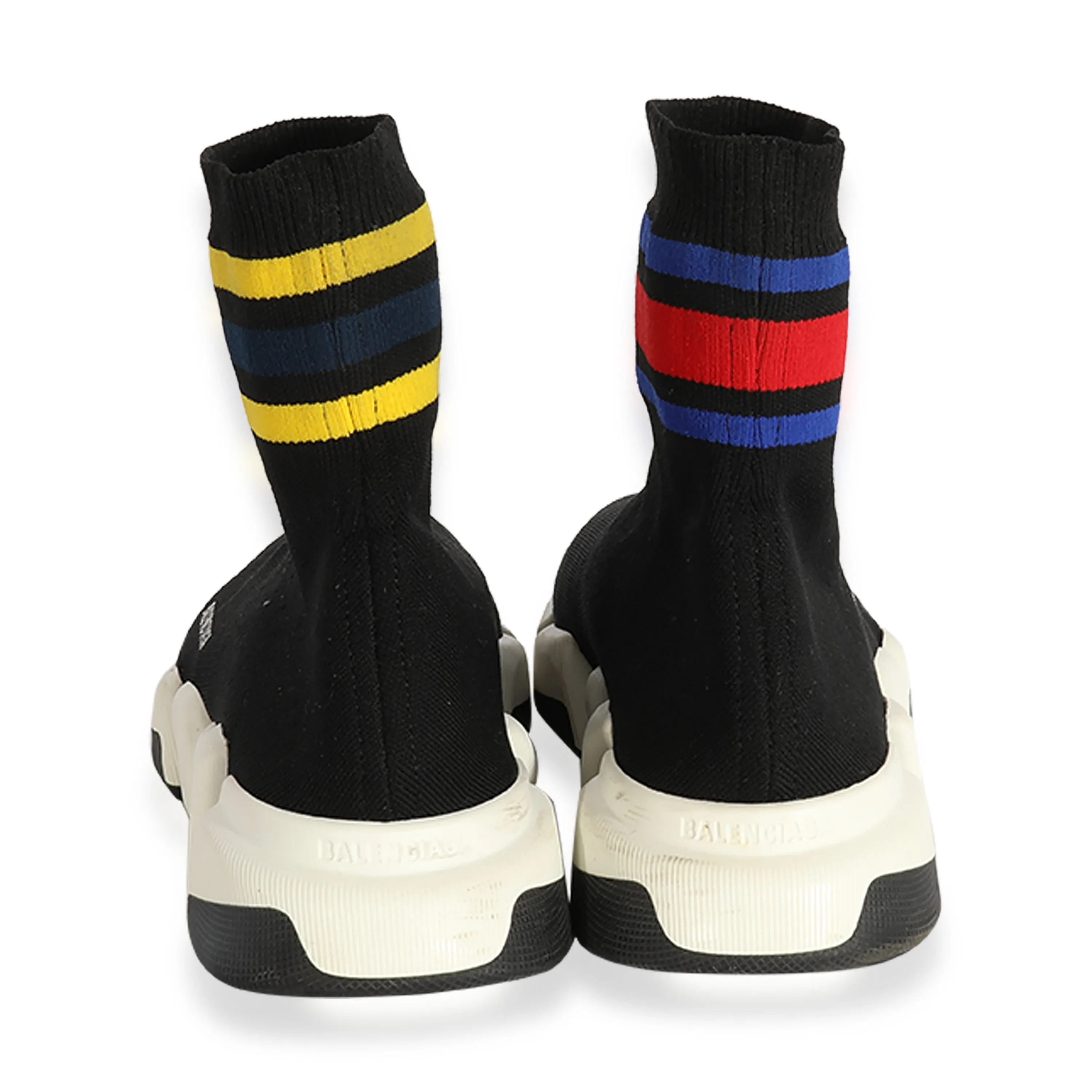Sleek Black Balenciaga Speed 2.0 Trainer Sneakers – Modern Lightweight Design