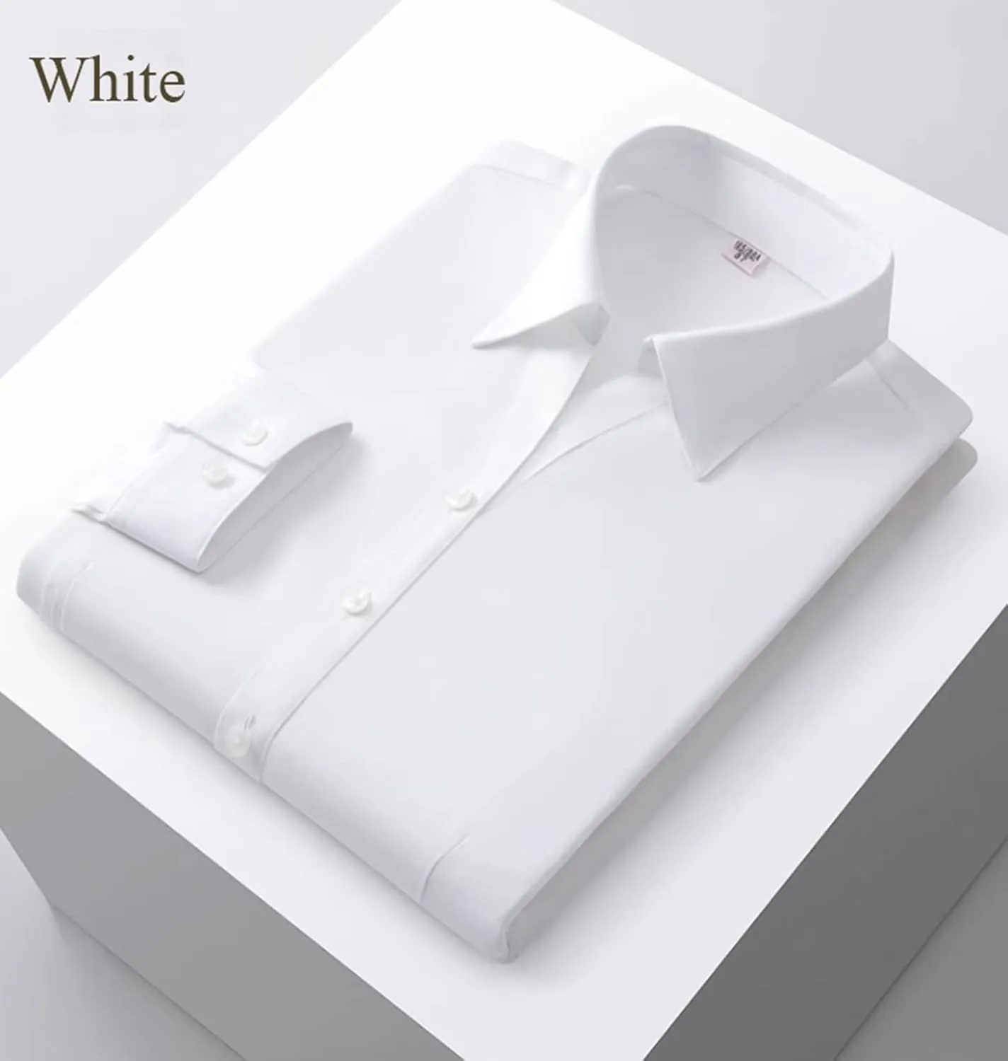 Beninos Long Sleeve V Neck Office Formal Casual Button Down Shirt Blouse for Women