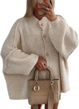 Button Up Cardigan Oversized Cardigans for Women Trendy Cute Gold Button Cardigans Old Money Fall Tops