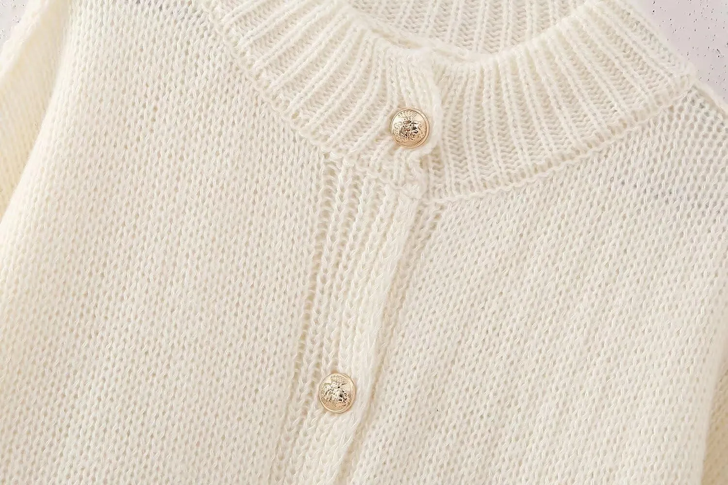 Button Up Cardigan Oversized Cardigans for Women Trendy Cute Gold Button Cardigans Old Money Fall Tops