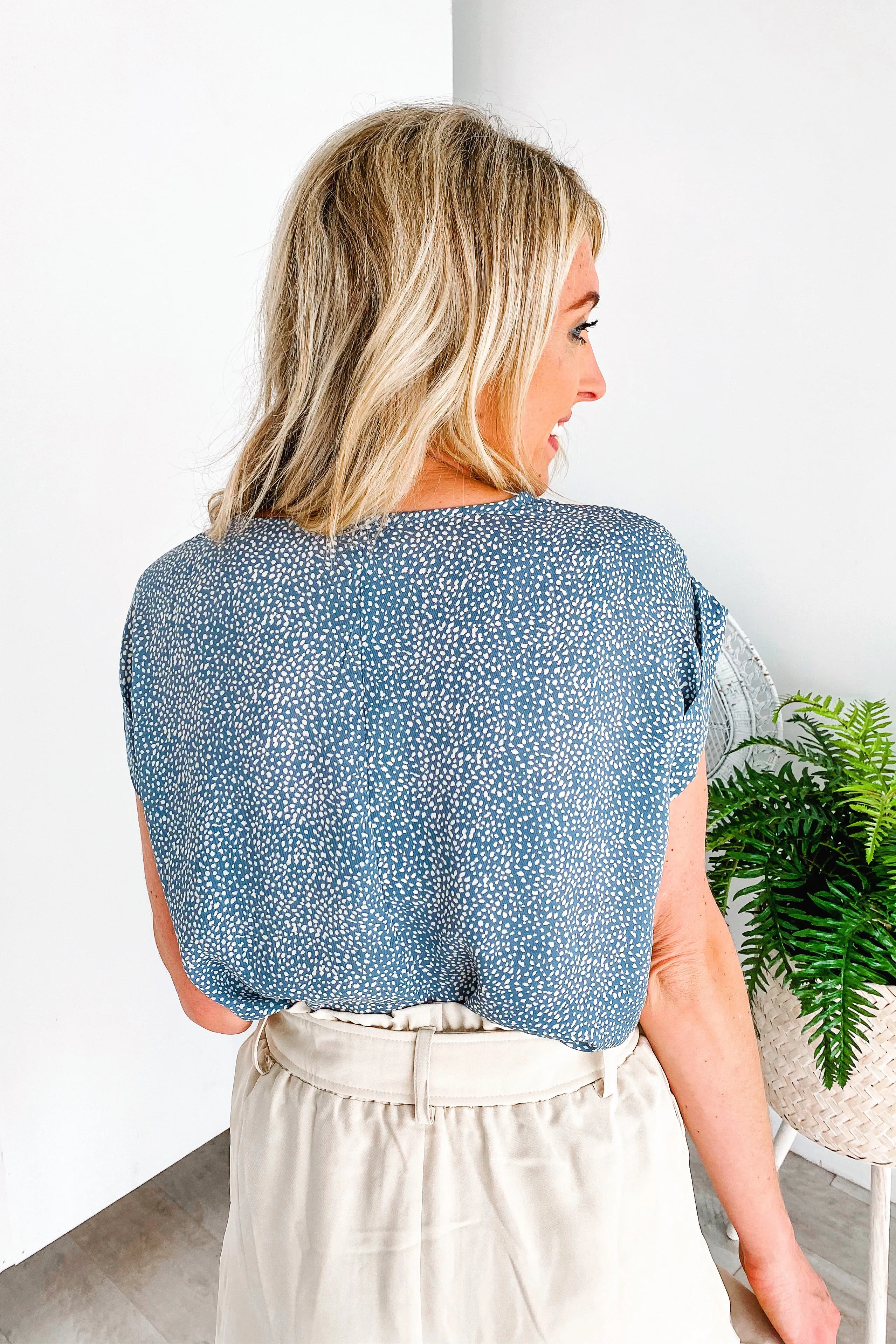 Camryn Spotted Swing Top