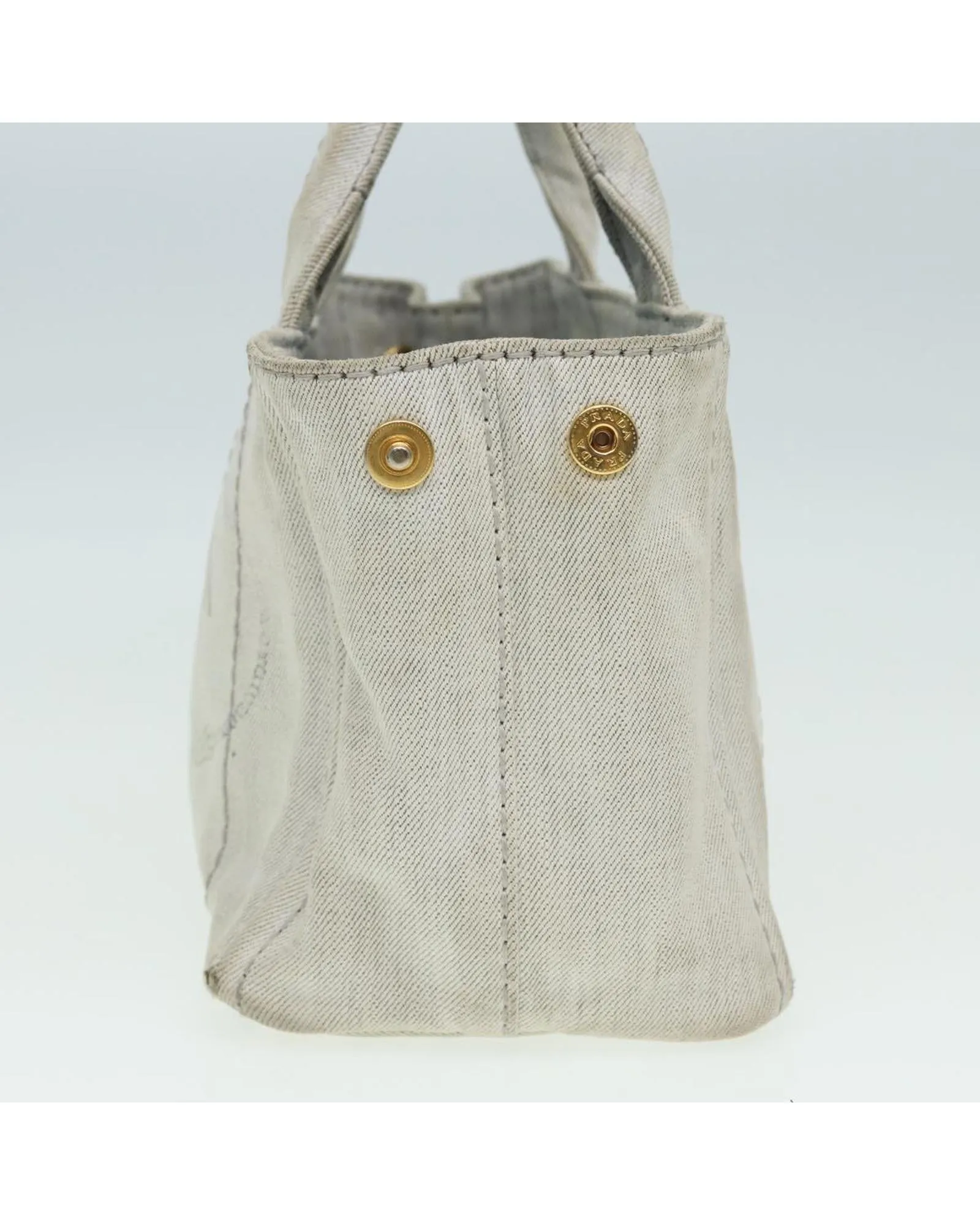 Canvas 2Way Hand Bag in Gray by Prada