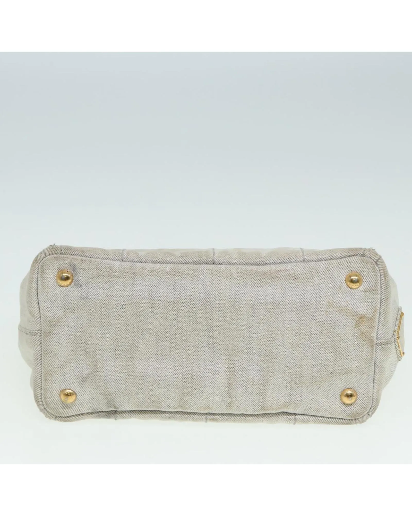 Canvas 2Way Hand Bag in Gray by Prada