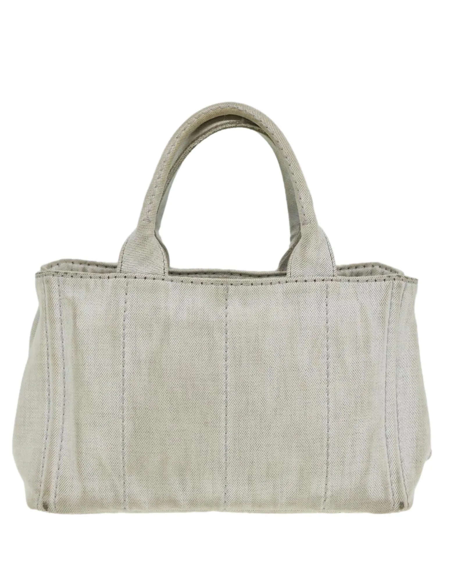 Canvas 2Way Hand Bag in Gray by Prada