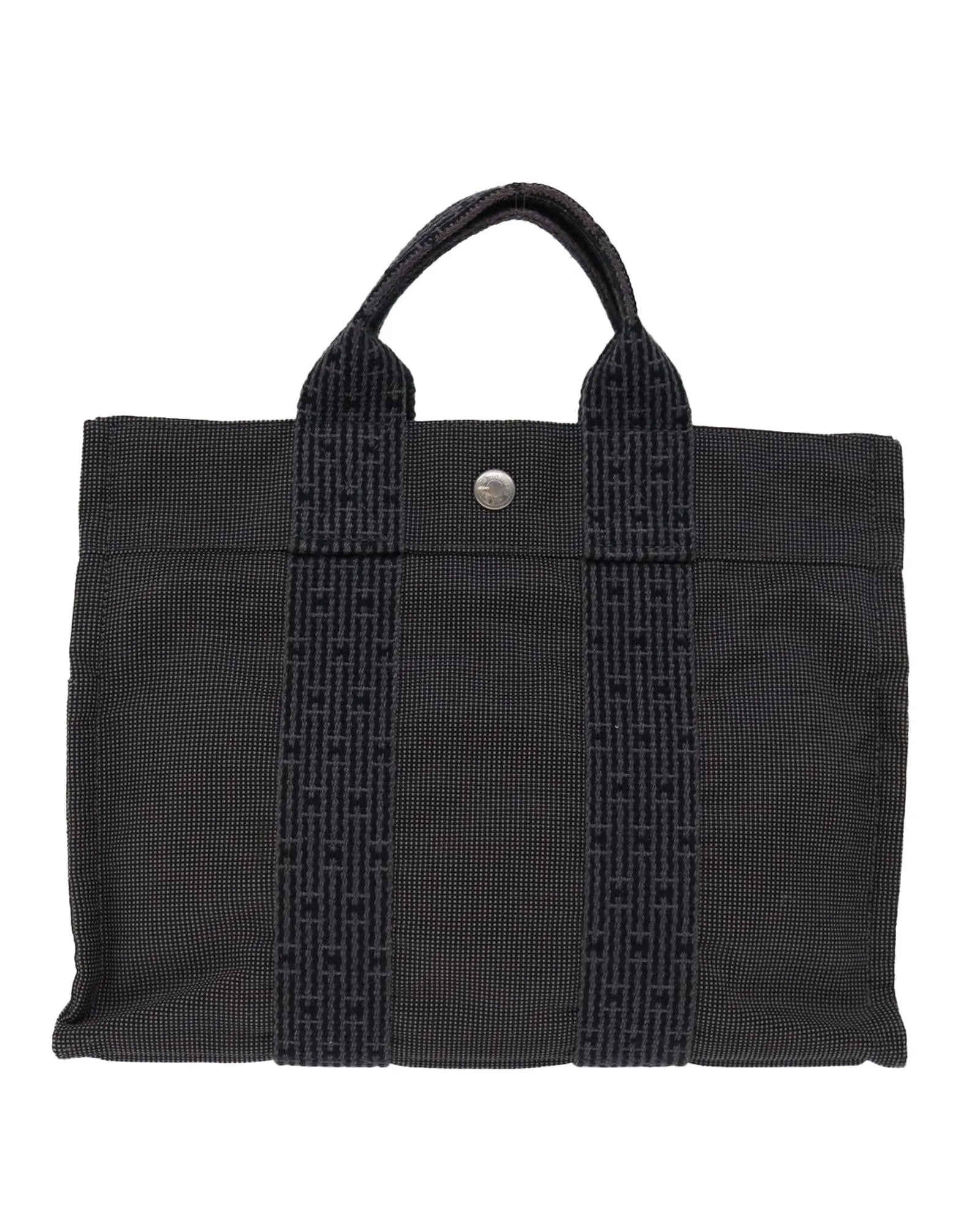 Canvas Tote Bag with Padlock and Minor Flaws