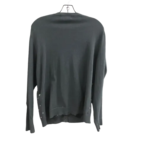 Cardigan By Karen Scott In Black White, Size: Onesize