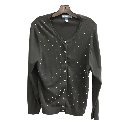 Cardigan By Karen Scott In Black White, Size: Onesize
