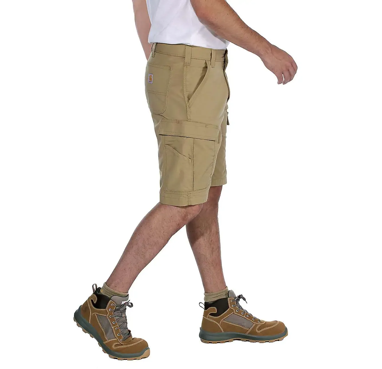 CARHARTT FORCE™ RELAXED FIT RIPSTOP CARGO WORK SHORT - DARK KHAKI