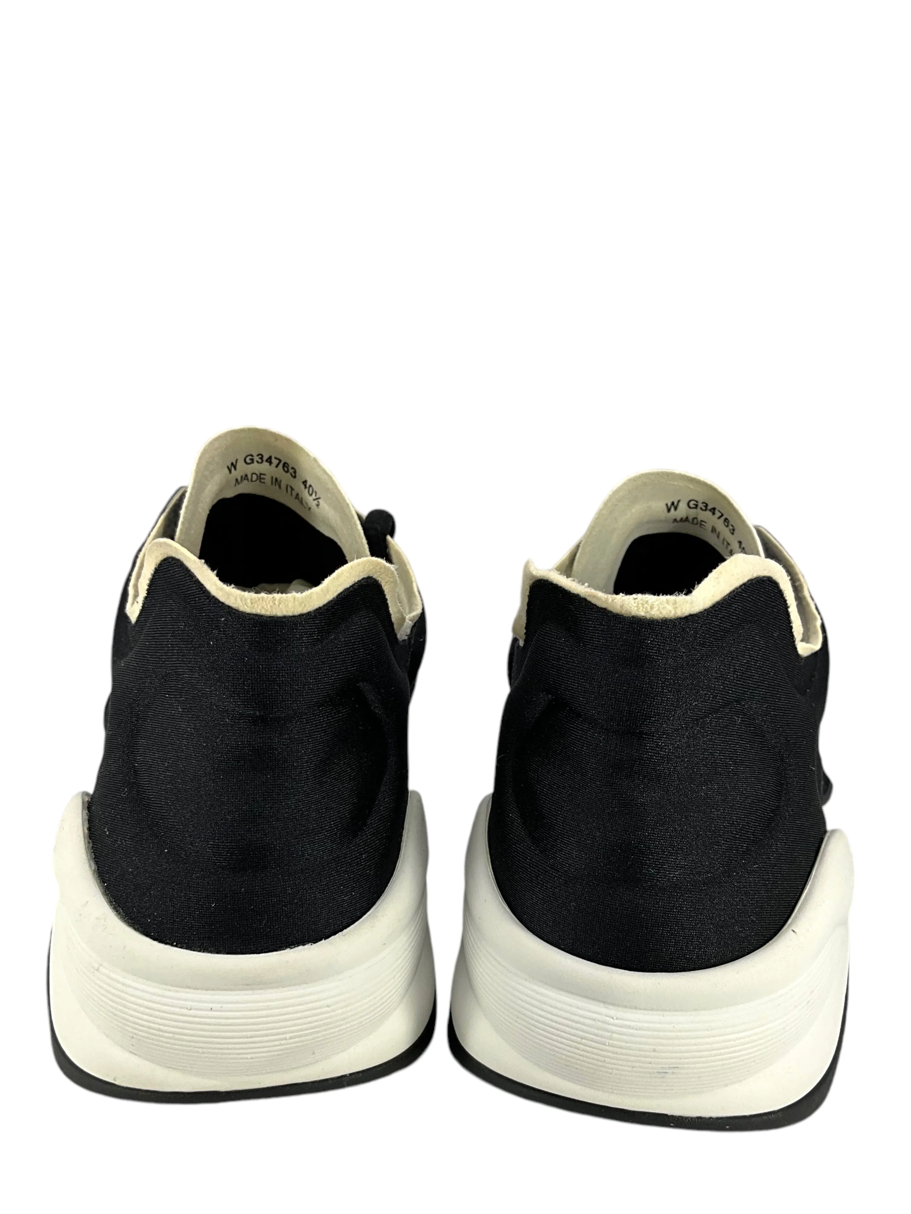 CHANEL Luxe Lycra Fabric CC Logo Sneakers - Size 9 - Stylish and Comfortable Footwear