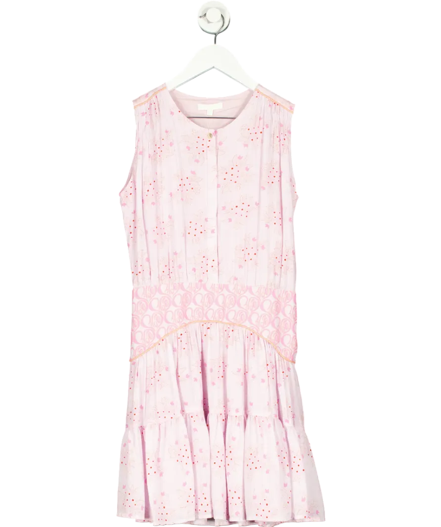 CHLOE Purple Floral Print Flare Dress 14 Years