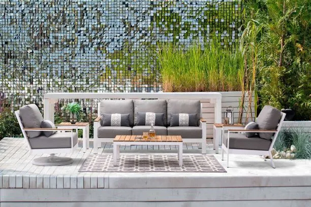 Coronado Ottoman - Gray