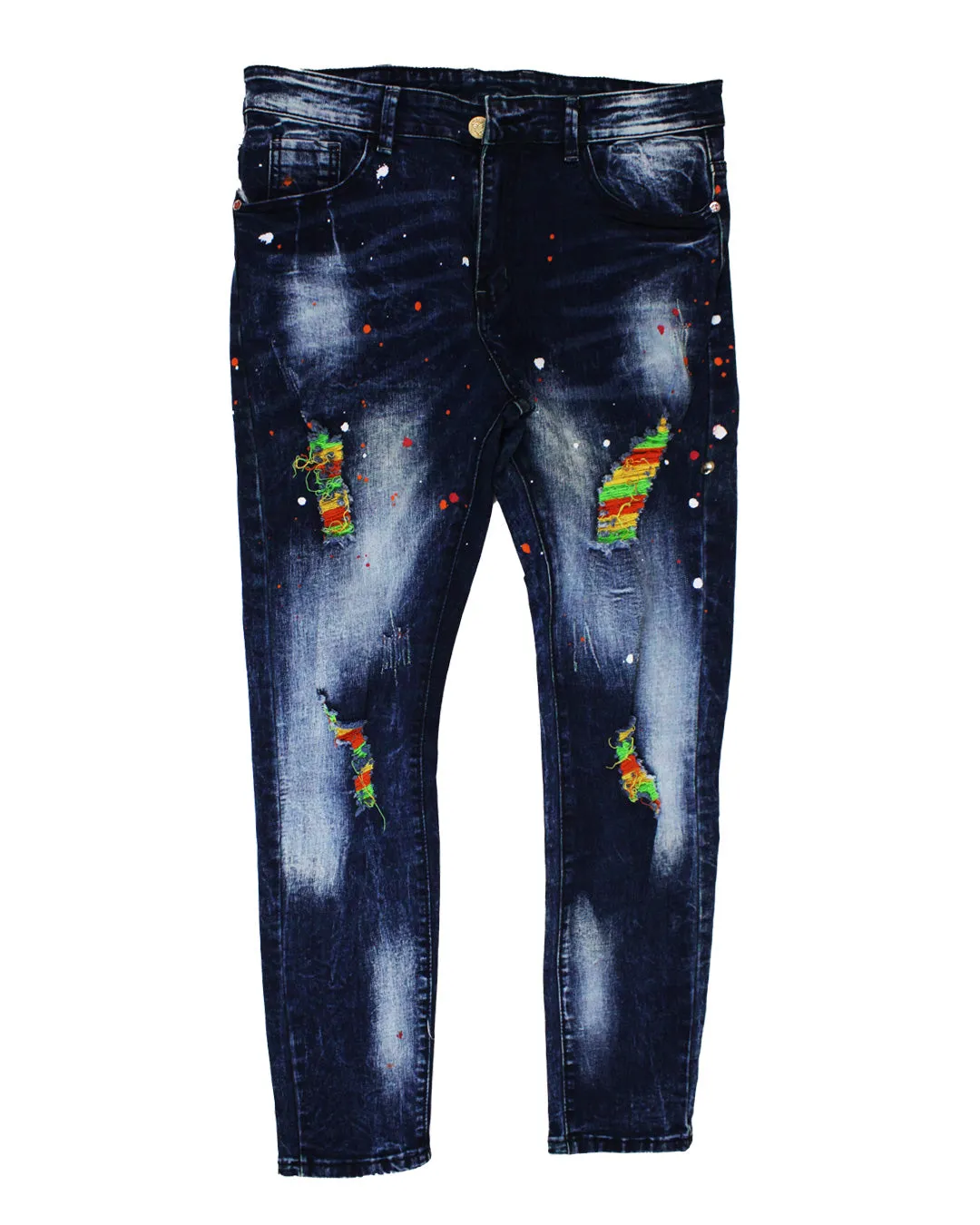 D Sqaud Blue Paint Splatter Jeans