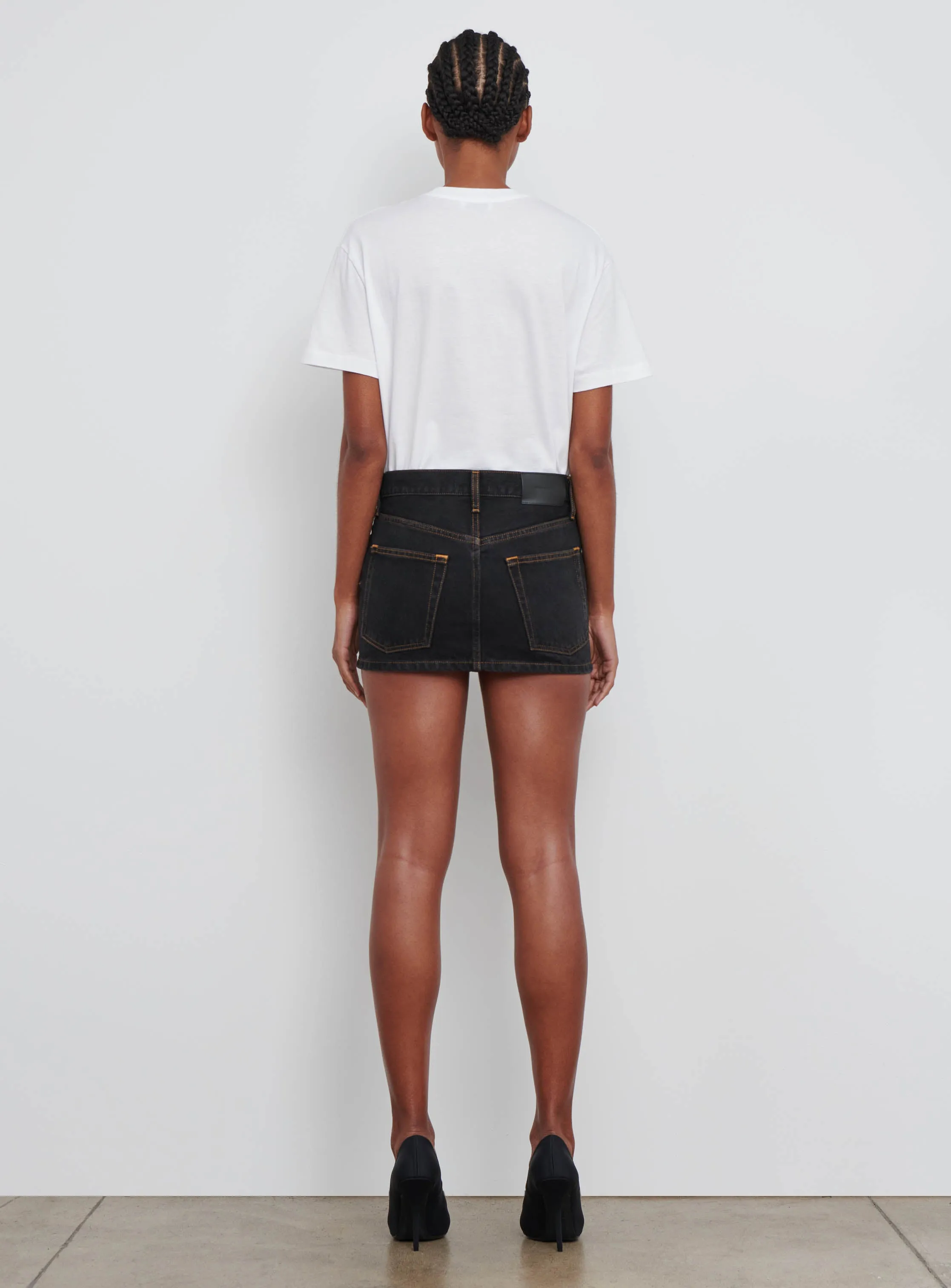 Denim Micro Mini Skirt