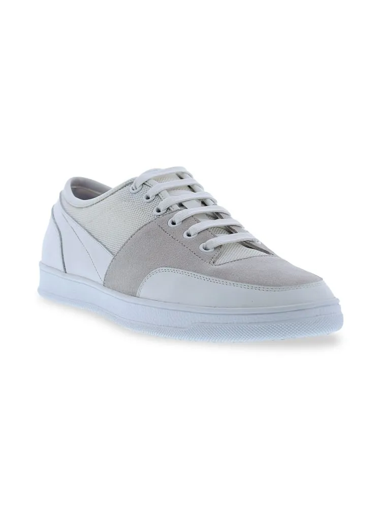 English Laundry suede and leather Gasper sneakers, white