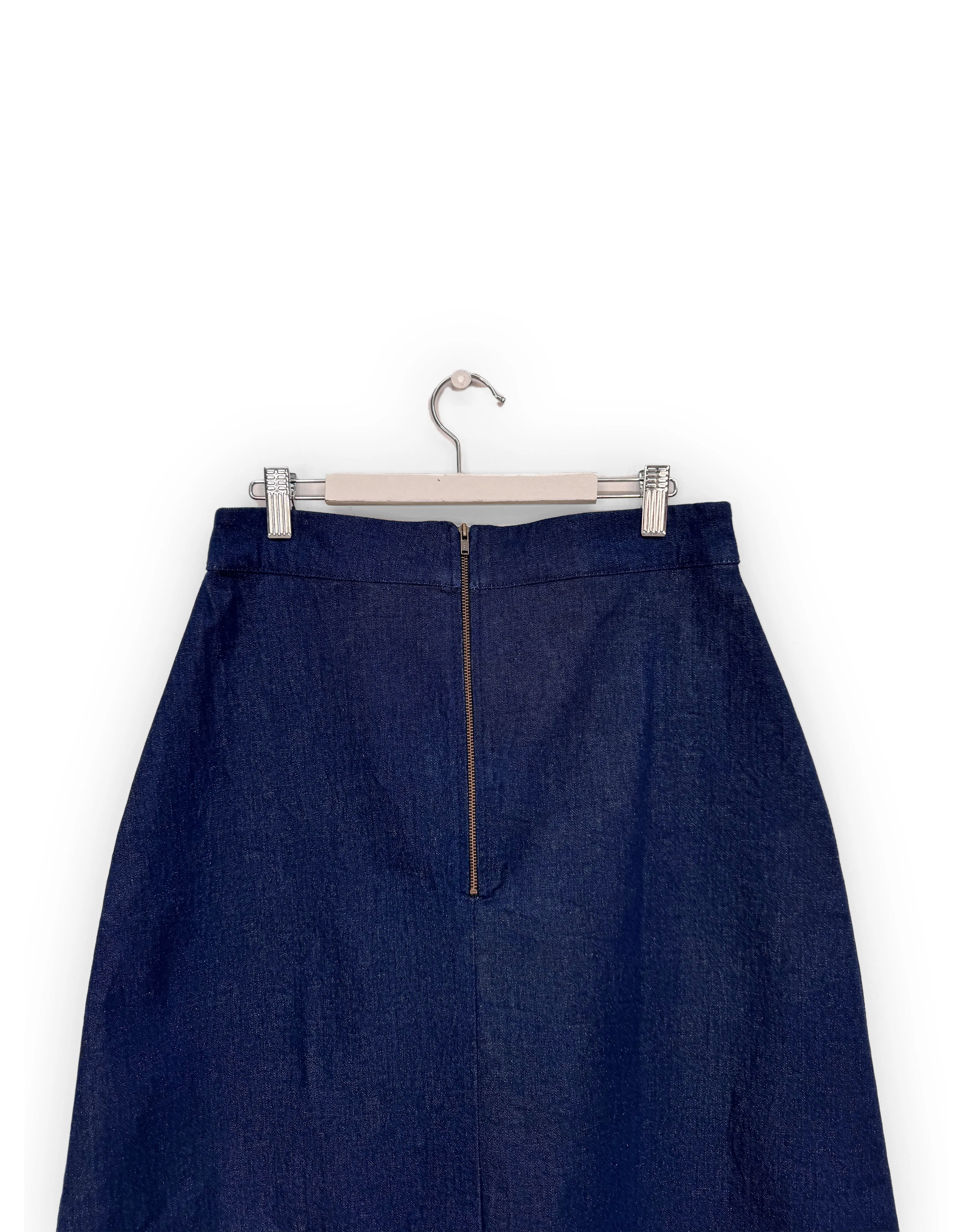Gallery Pocket Skirt Blue Denim