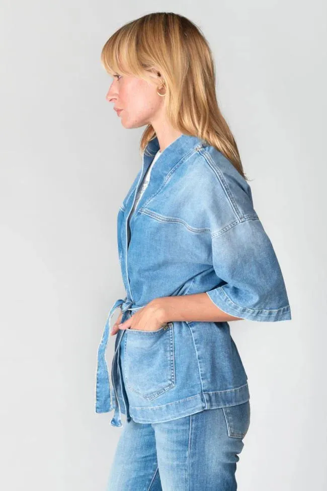 GIACCA KIMONO BEOCCA IN BLUE JEANS