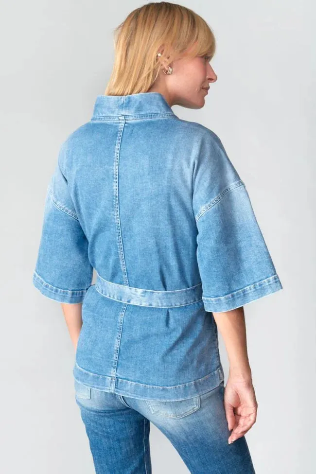 GIACCA KIMONO BEOCCA IN BLUE JEANS