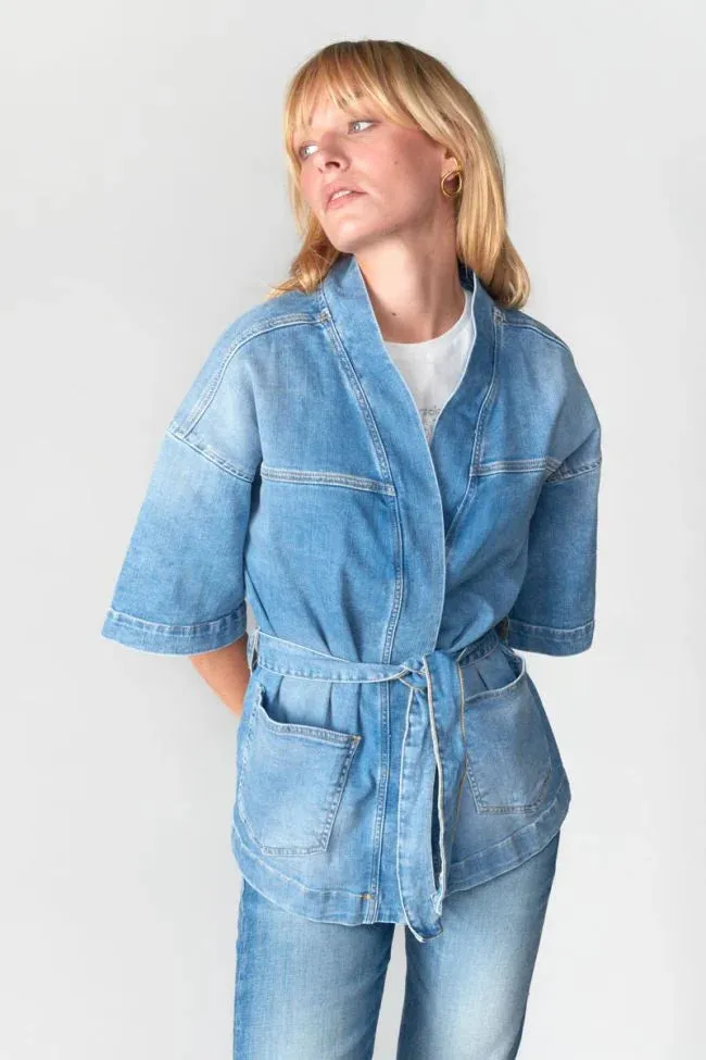 GIACCA KIMONO BEOCCA IN BLUE JEANS