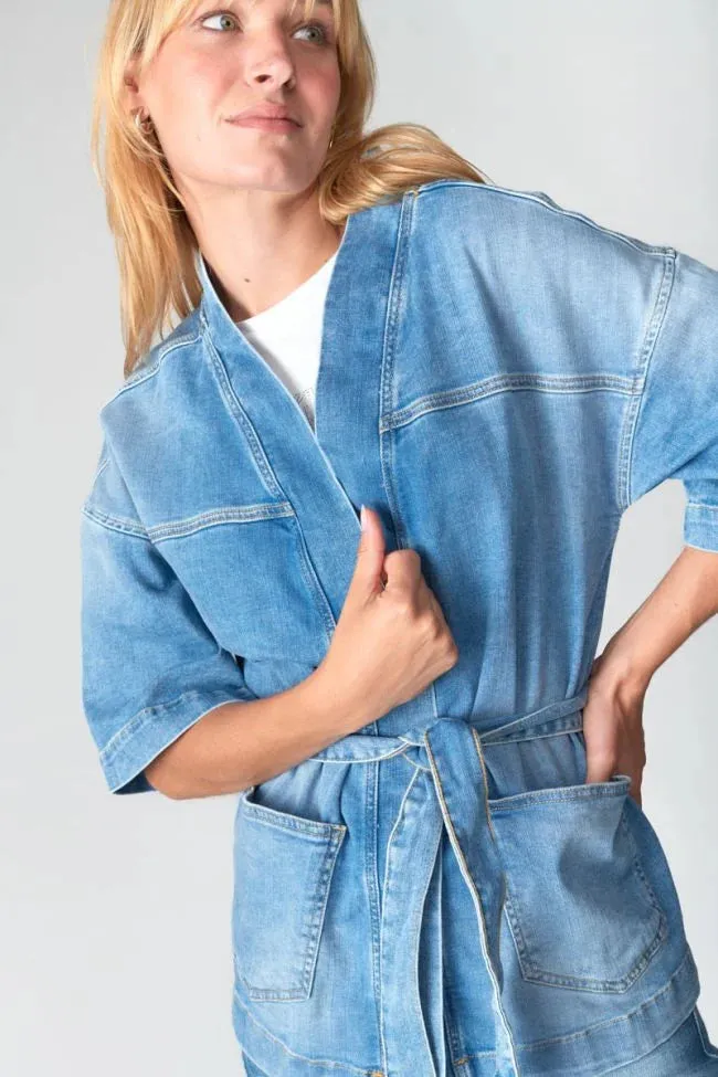 GIACCA KIMONO BEOCCA IN BLUE JEANS