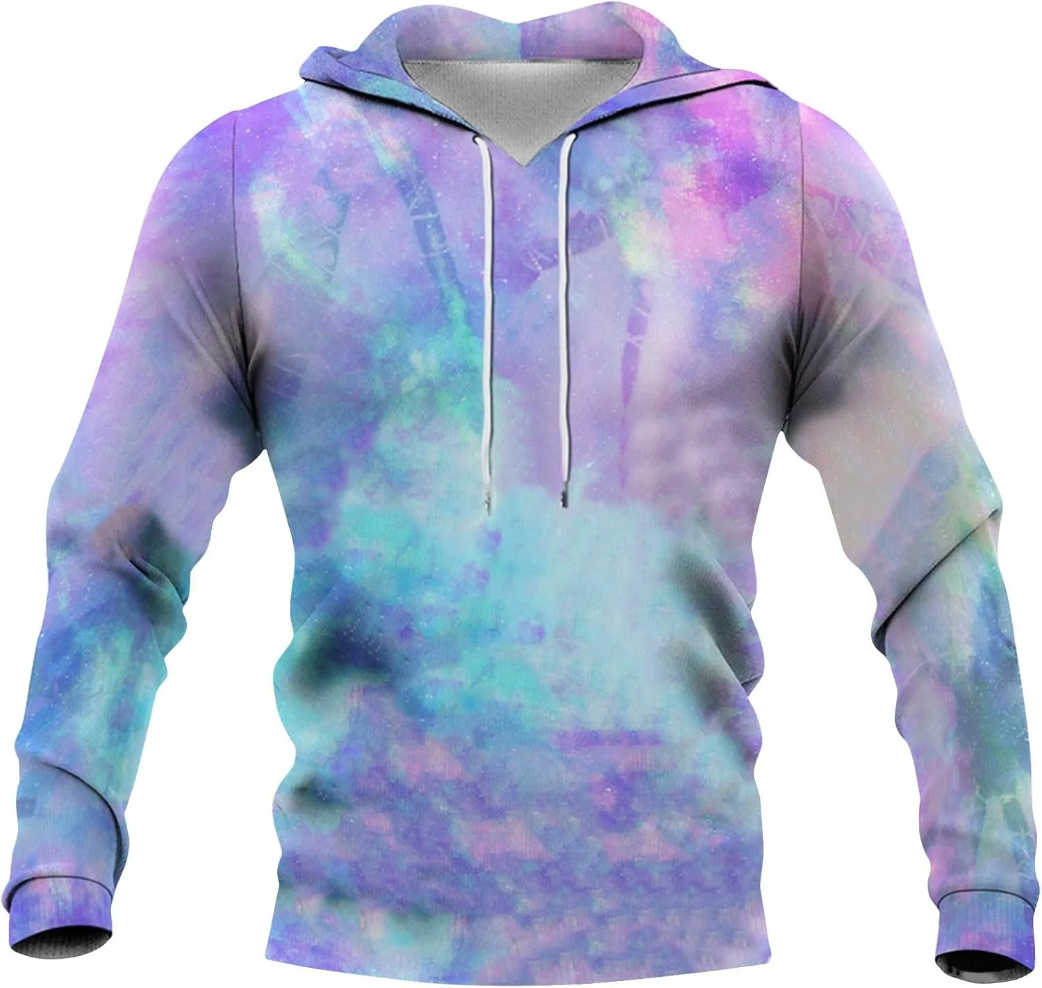 GOFULY Mens Sweatshirt Hoodie Lightweight Fall Tie Dye Hoodies Long Sleeve Pullover Sweatshirts Drawstring Shirt With Pocket