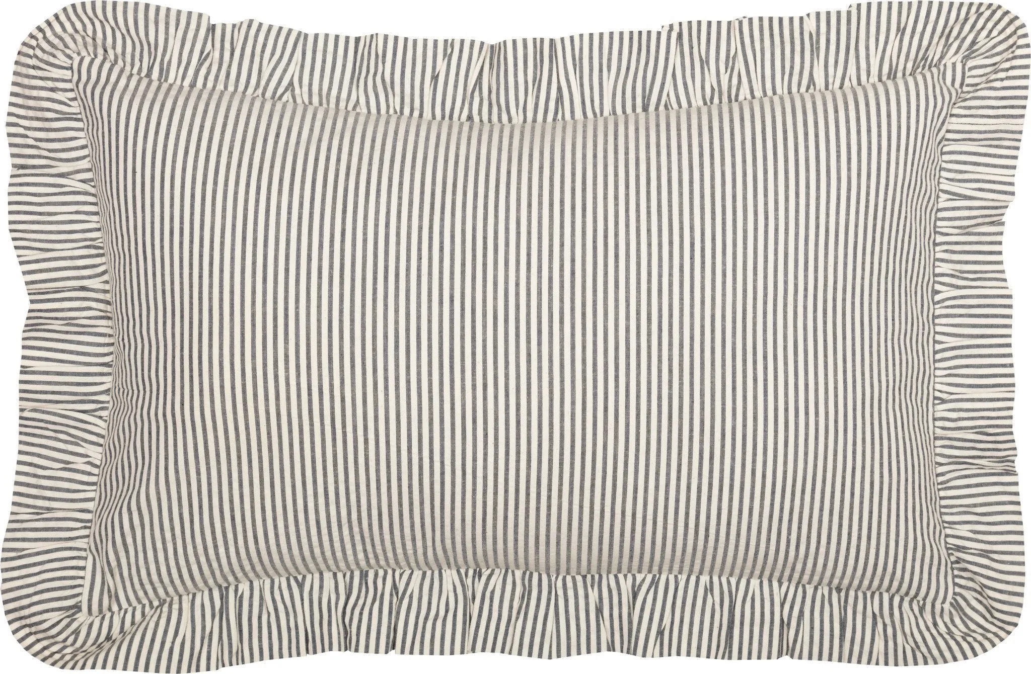 Hatteras Blue Seersucker Fabric Pillow 14x22"