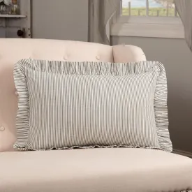 Hatteras Blue Seersucker Fabric Pillow 14x22"