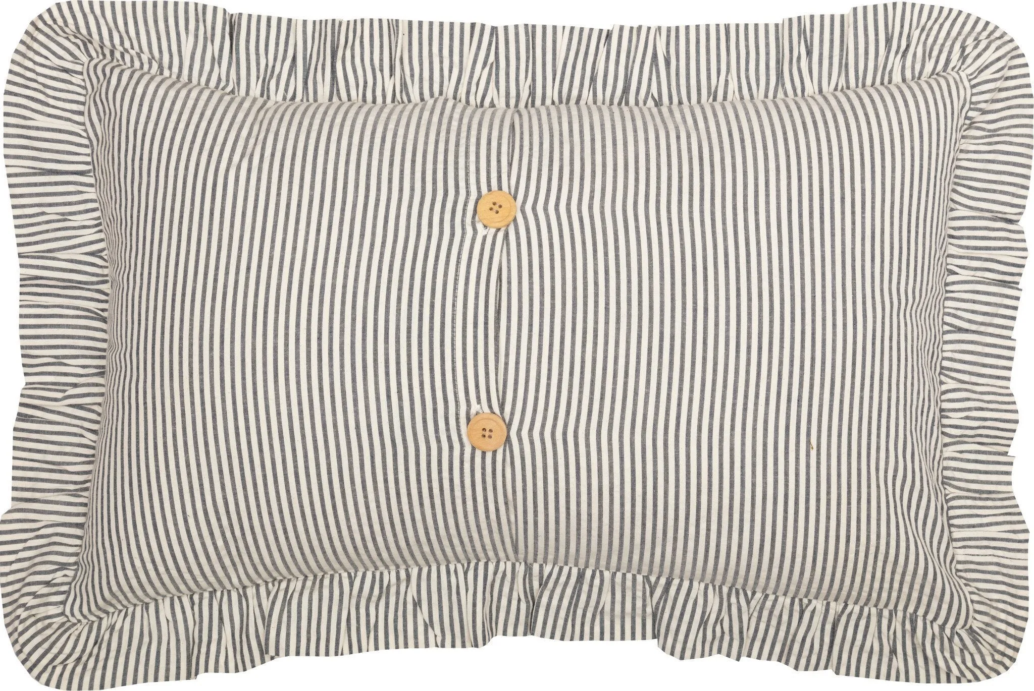 Hatteras Blue Seersucker Fabric Pillow 14x22"