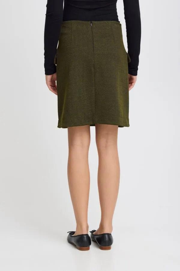 ICHI - IHKATE JACQUARD SKIRT - 20121603