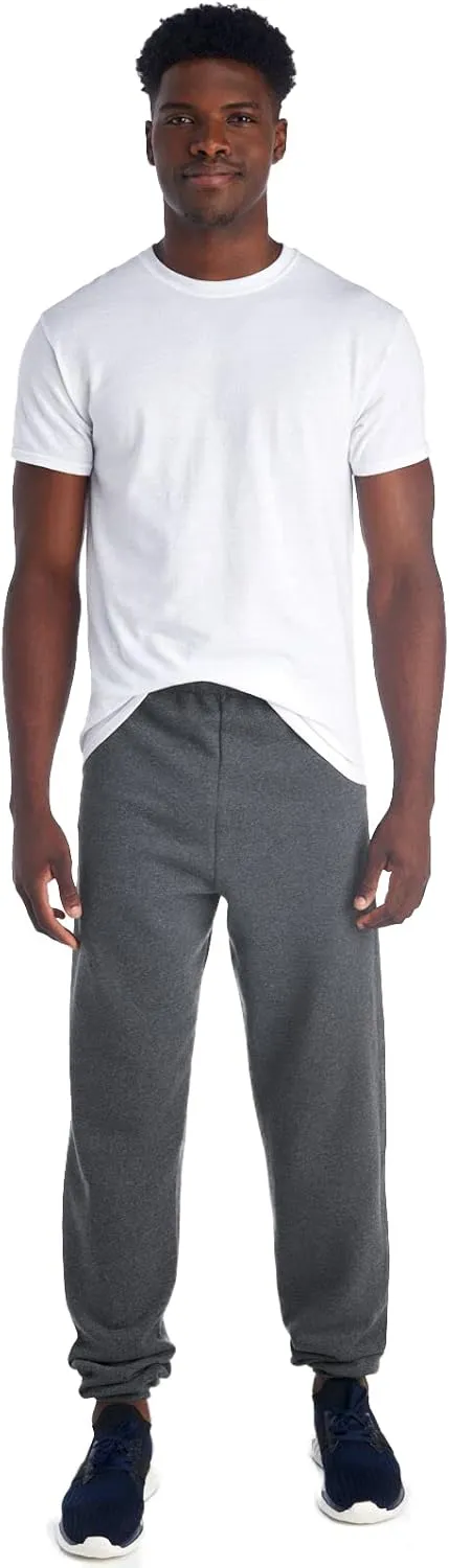 Jerzees Men's NuBlend Fleece Elastic Bottom Sweatpants, Relaxed Fit, Cotton Blend, Sizes S-3X