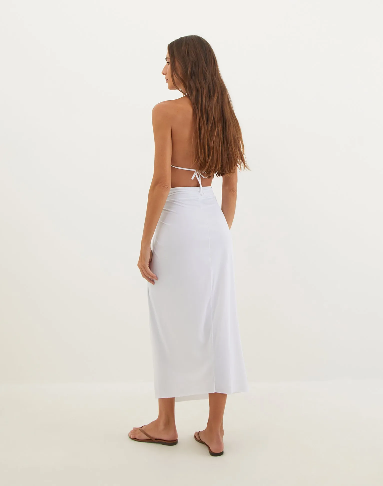 Karen Midi Skirt - Off White