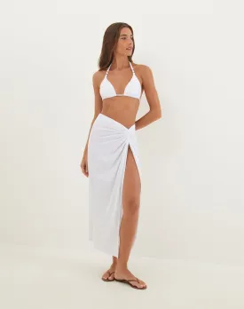 Karen Midi Skirt - Off White