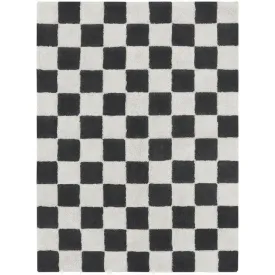 Lorena Canals Washable Rug Kitchen Tiles Dark Grey