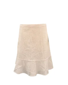 Michael Michael Kors Gored Lace skirt in white
