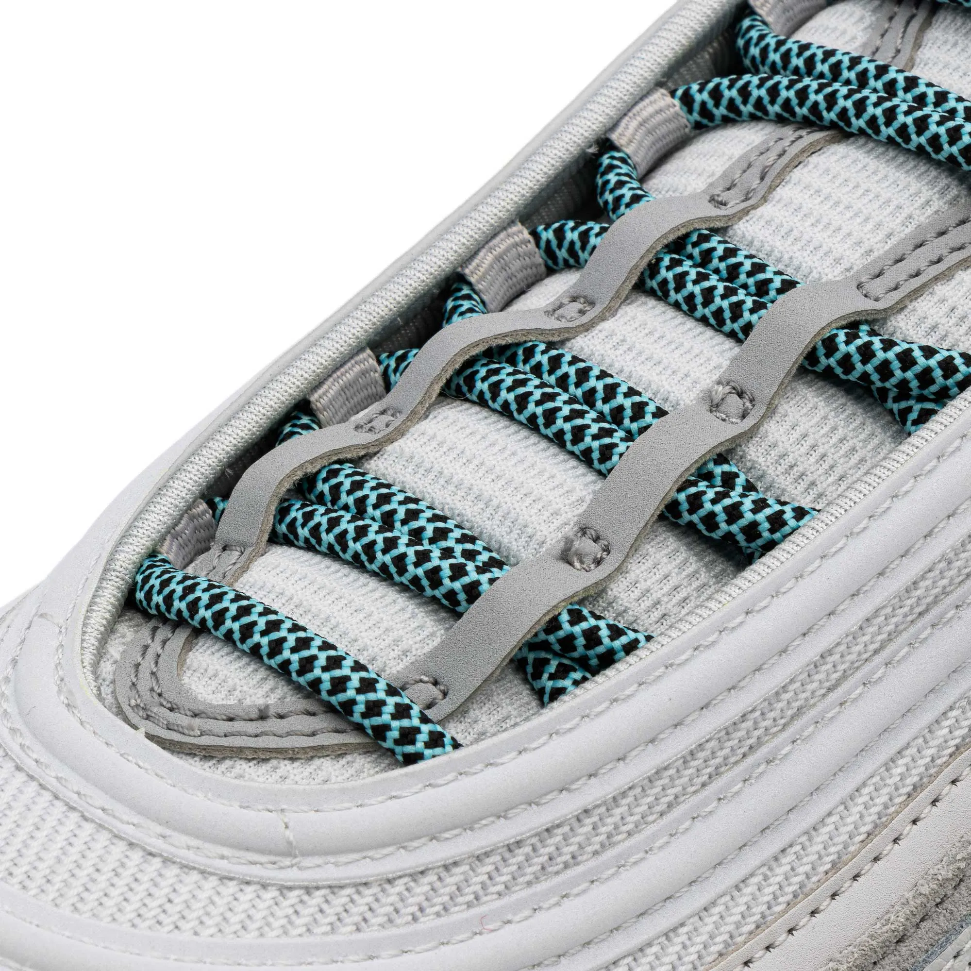 Mint/Black Rope Laces
