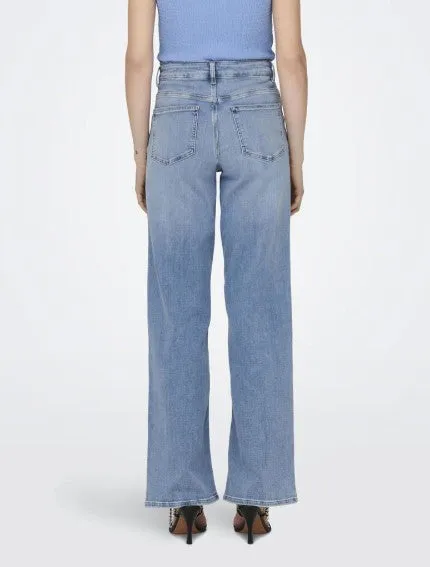 Only - ONLMADISON BLUSH HW WIDE DNM CRO371.