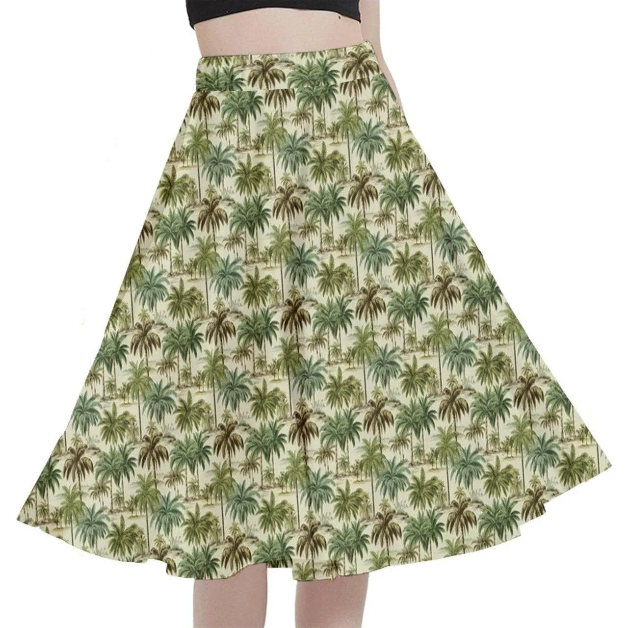Palm Haven Full Circle Skirt