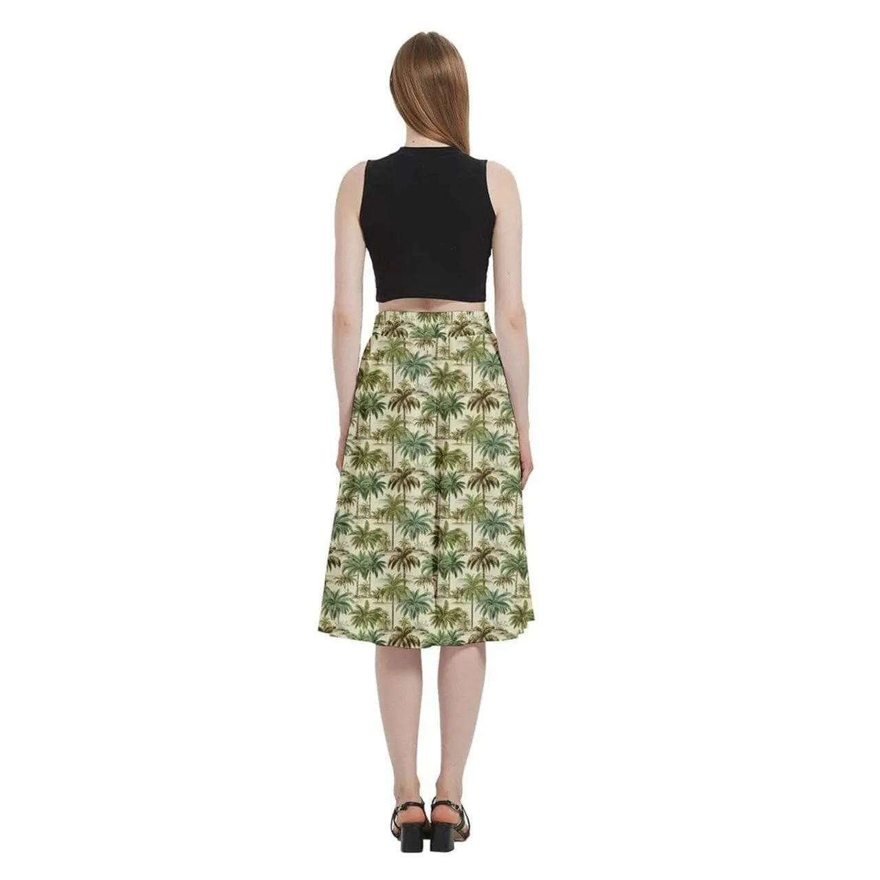 Palm Haven Full Circle Skirt