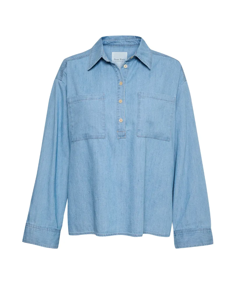 Part Two Emmarose Light Blue Shirt