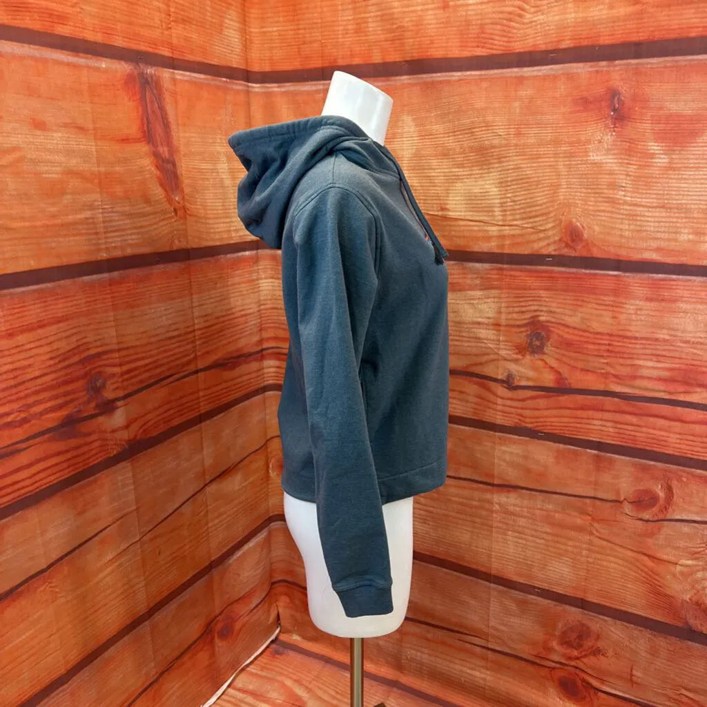 PATAGONIA TEAL GRAY HOODED TOP SIZE X SMALL