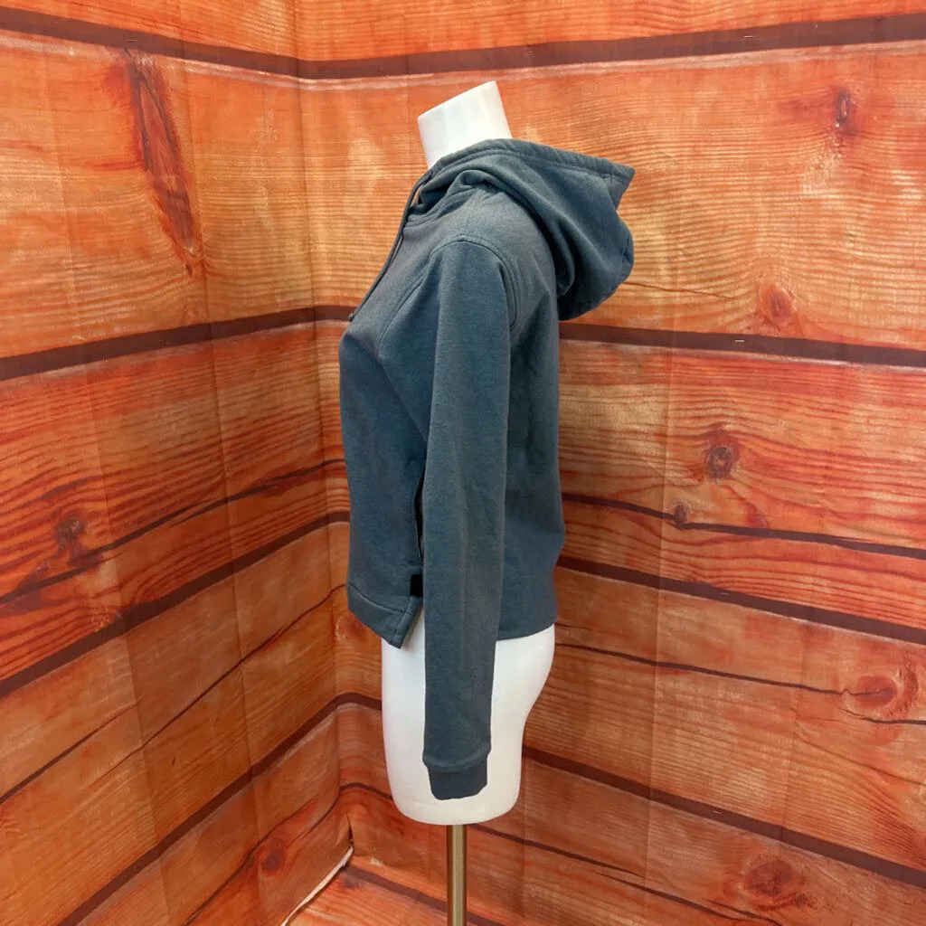 PATAGONIA TEAL GRAY HOODED TOP SIZE X SMALL