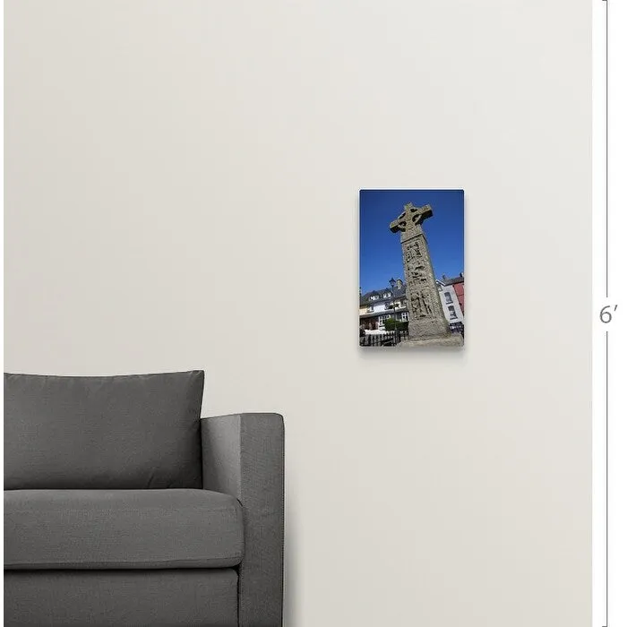 "10th Century High Cross, Market Square, Clones, County Monaghan, Ireland" Canvas Wall Art