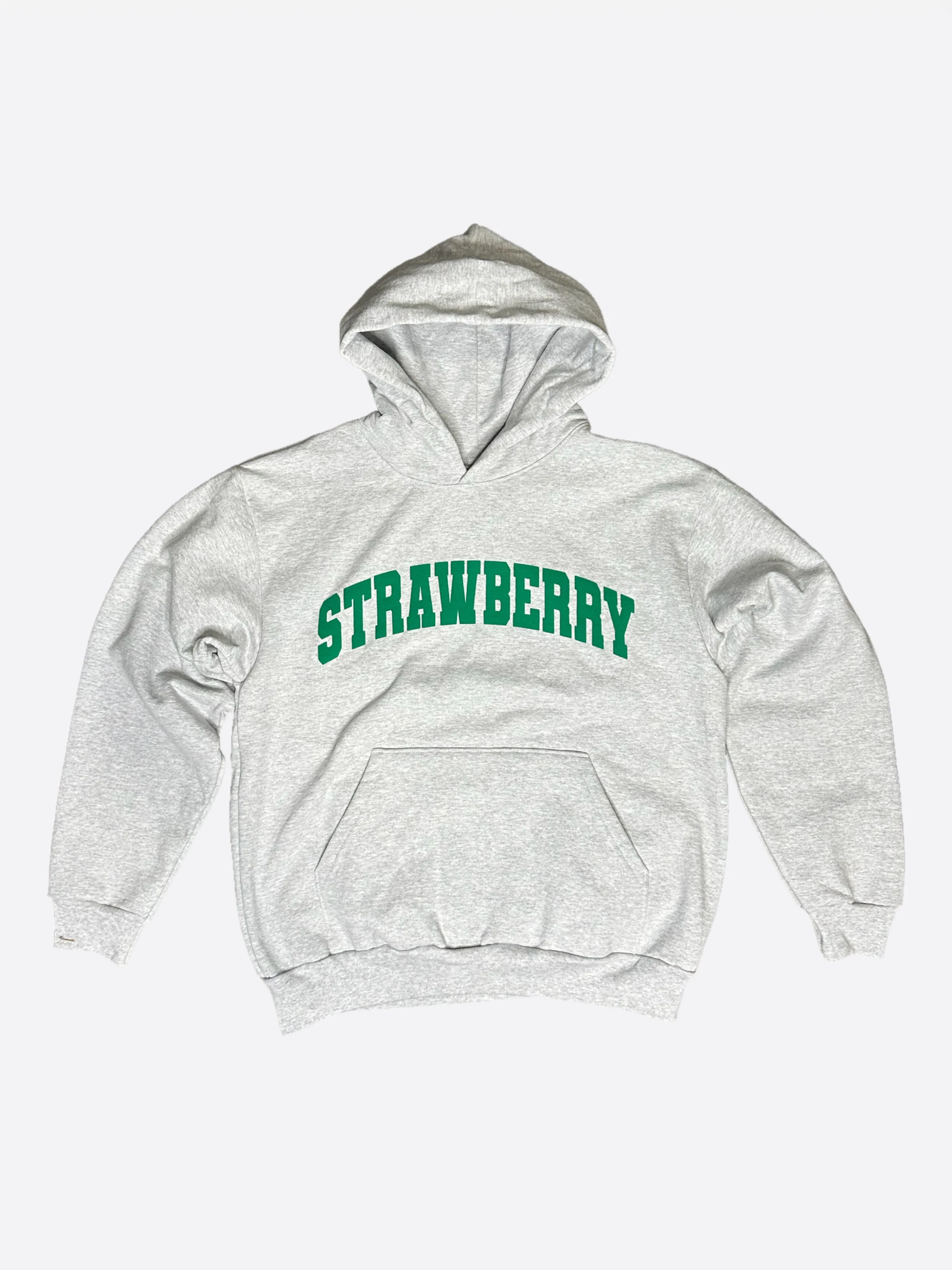 STRAWBERRY ARCH LOGO HOODIE GRAY