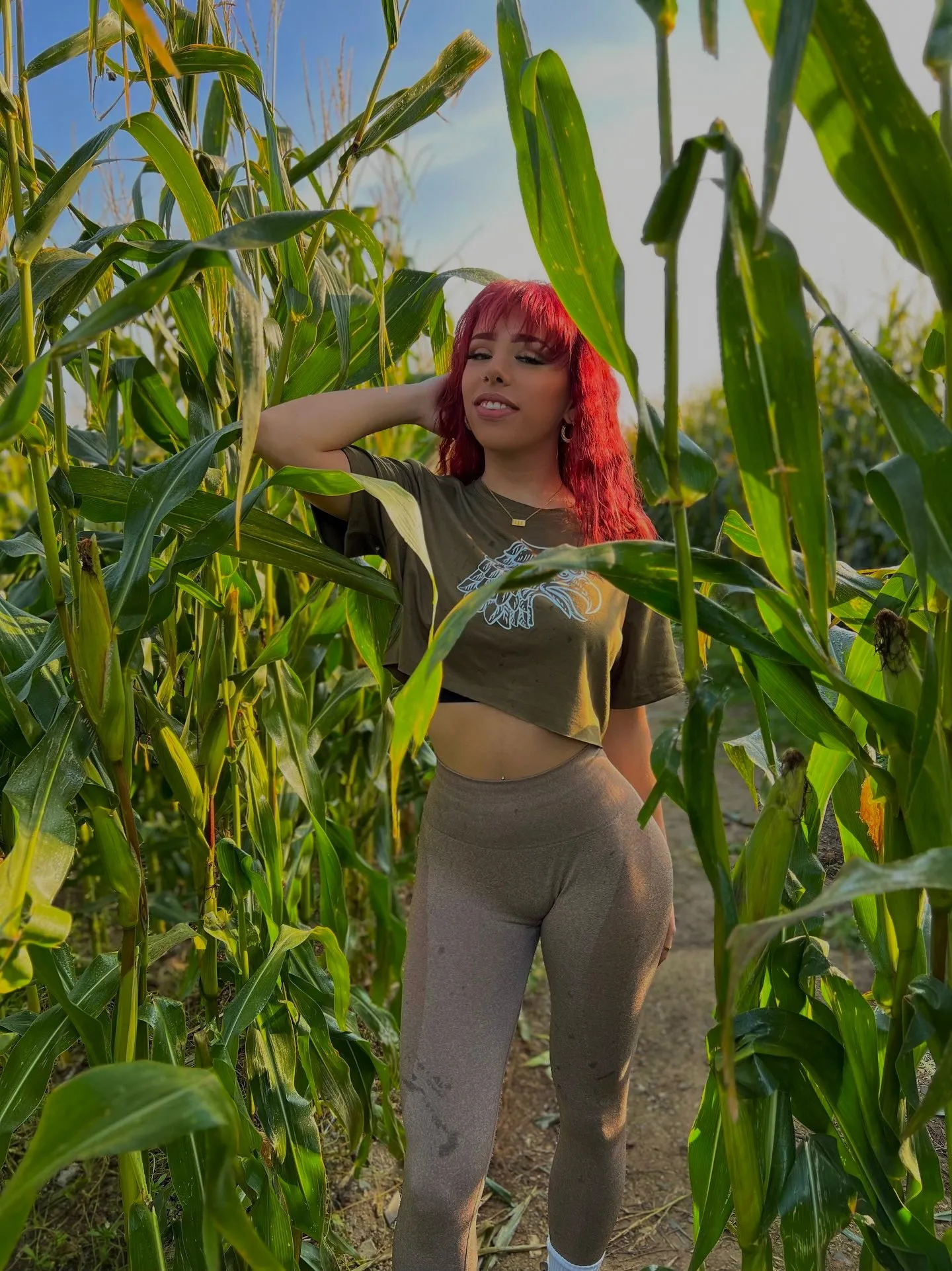 Women’s Phoenix Rising Oversized Crop Shirt