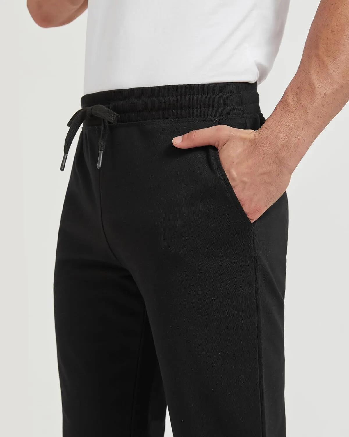 Zylioo Extra Long Sweatpants for Men Tall,Mens Black Sweatpants Long 34 Inch Inseam,Mens Joggers Tall Size